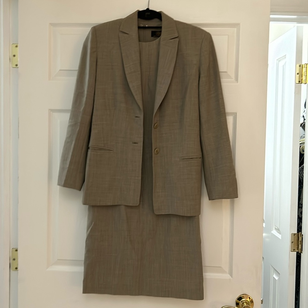 Brooks Brothers Grey Dress and Blazer Suit Set